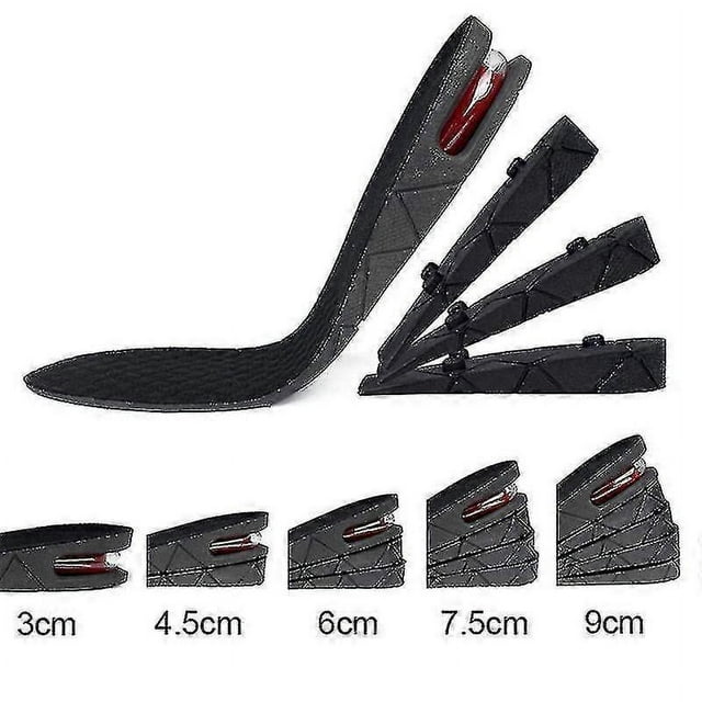 Plantillas para aumentar la altura del tacón unisex (3 cm, 5 cm, 7 cm o 9 cm, negras) s202412243726