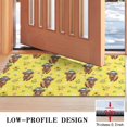 thumbnail image 3 of Yellow Highland Cow Flower Hat Pattern Door Rugs,Washable Non Slip Door Mats Indoor,Decorative Door Mats,Entry Mat Indoor for Entrance,Bedroom,Kitchen,Bathroom,17"x30", 3 of 6