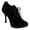 Black, variant on Women Round Toe Oxfords Heels Lace-Up Stiletto High Heel Fashion Pumps Office Party Shoes Size 9 Black