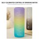 thumbnail image 4 of Vaso de agua de 1 l, botella deportiva, vaso con pajita para fitness, vaso de gran capacidad para exteriores, vaso portátil plegable, plástico a prueba de fugas, para entrenamientos en el, 4 of 9