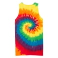 thumbnail image 6 of Mens Cotton Tank Top Tie-Dye Sleeveless Shirt for Sports, Gym, Fitness Multi Color Small, 6 of 6