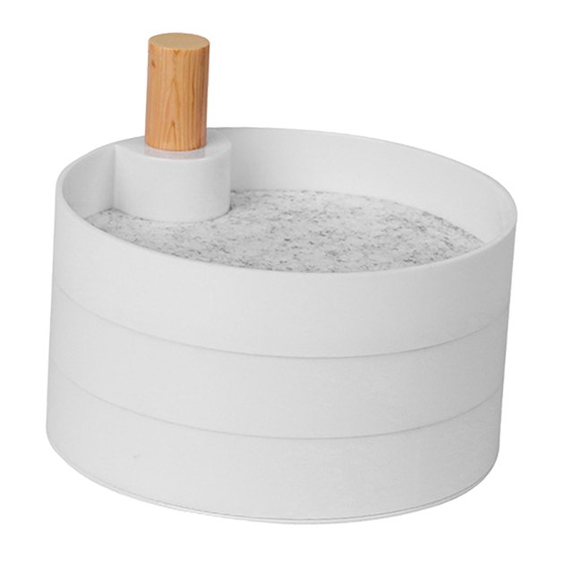 Caja de Almacenamiento de Joyería Giratoria de 360 Grados Jinwen Estuche organizador de joyas