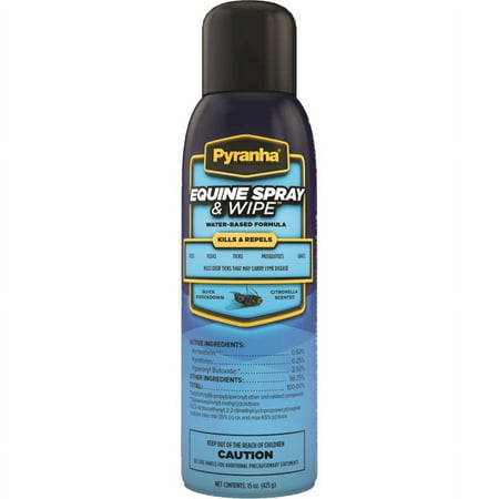 UPC: 0791738114694 | 001EQSR15 Pyranha Equine Spray Wipe BOV 15oz