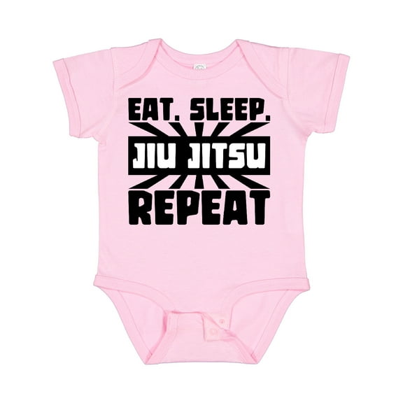 Inktastic Eat, Sleep, Jiu Jitsu, Repeat Boys or Girls Baby Bodysuit