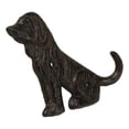 thumbnail image 4 of Pack Of 3 Cast Iron Whimsical Rustic Cocker Spaniel Dog Wagging Tail Wall Hooks, 4 of 9