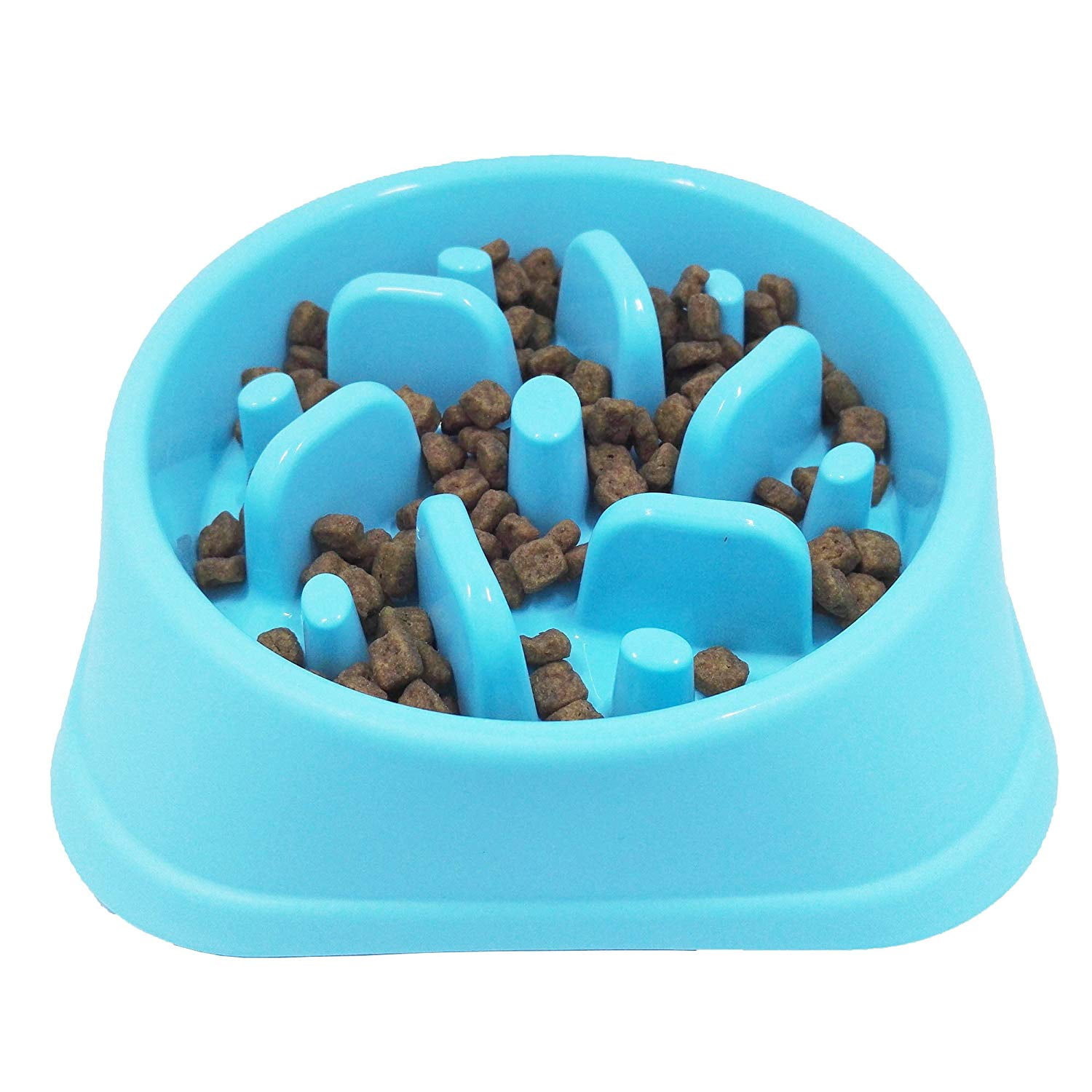 Slow Feed Dog Bowl,Bloat Stop Dog Puzzle Maze Bowl,Dog Food Water Bowl Pet Interactive Fun