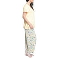 thumbnail image 3 of Muk Luks Women's and Women's Plus Cloud Knit Pajama Set with round neck tee and capri pants- 2 pc., 3 of 3