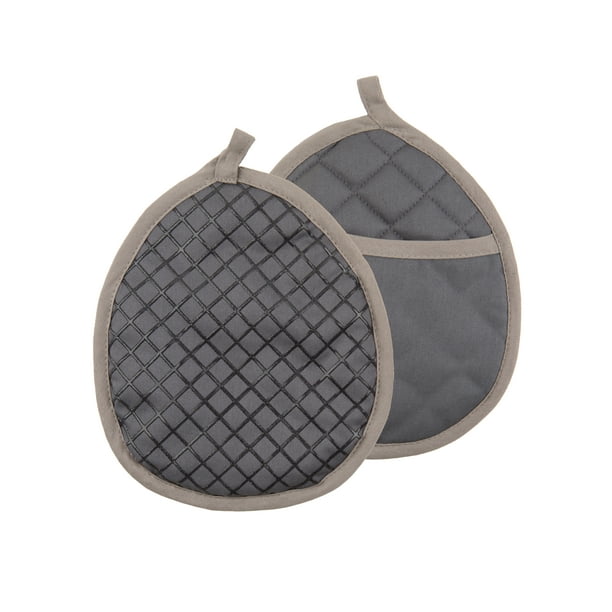 Better Homes & Gardens Silicone Printed Pot Holder, 8 in x 9 in, Gray