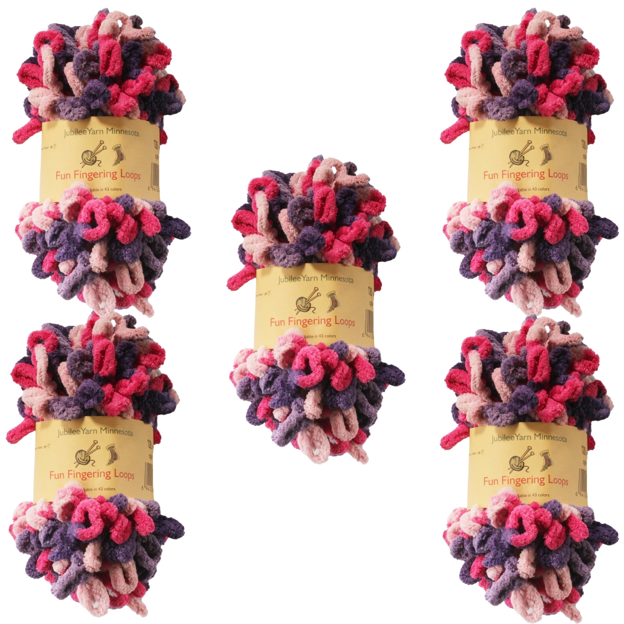 JubileeYarn Fun Finger Loops Yarn Polyester Jumbo Loop Yarn 100g