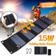 thumbnail image 2 of Panel solar USB plegable Cargador de panel solar impermeable plegable portátil Cargador de batería de energía móvil al aire libre oso de fresa  Electrónica, 2 of 5