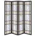 thumbnail image 4 of Catabella 4-Panel Room Divider Folding Shoji Screen Floral, 4 of 7