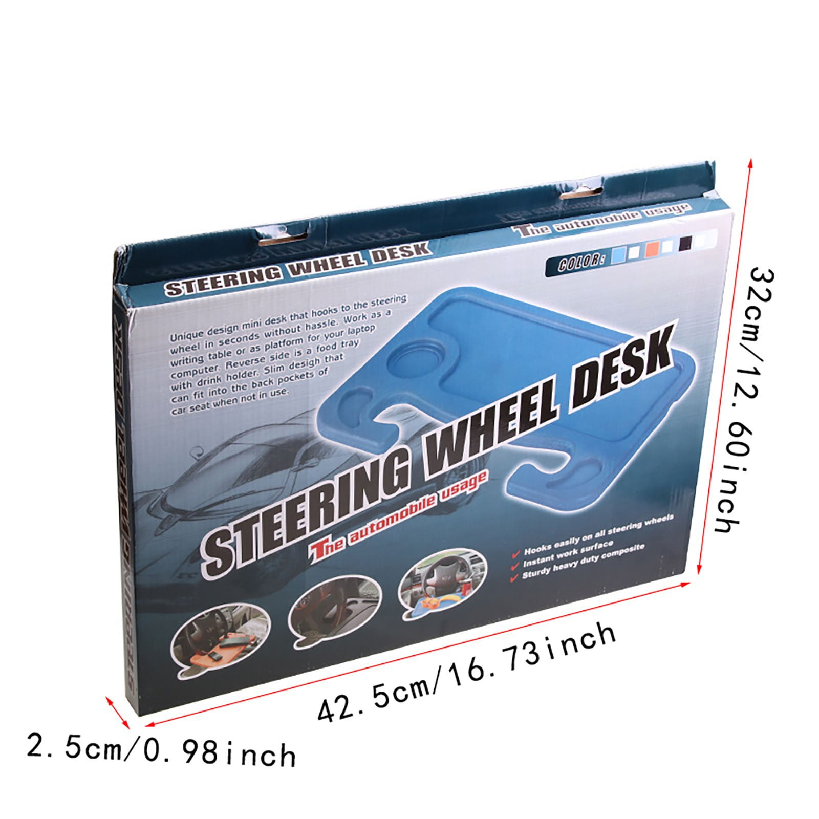 WDOEID Exclusive Offer! Steering Wheel Tray Car Dining and Drink Holder in Black - Perfect for On-the-Go Meals, Essential Car Accessory for Every Busy Individual, Must-Have for Your Commute