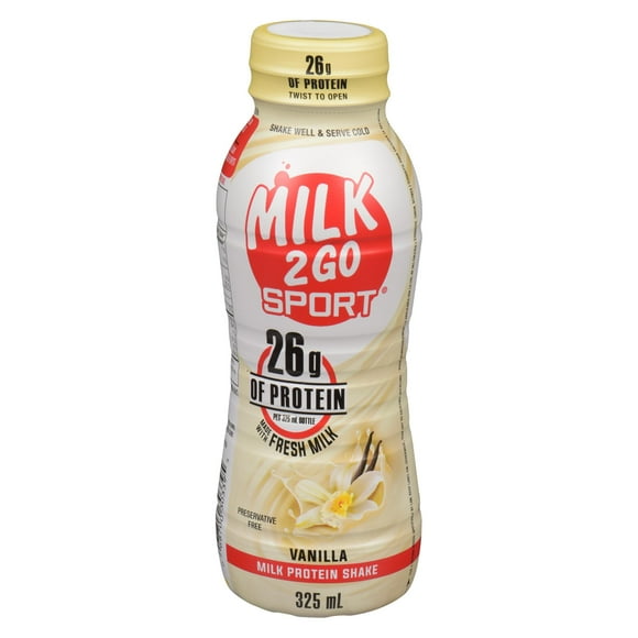 Milk2Go Sport Vanilla Milk Protein Shake, 325 mL