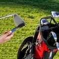 thumbnail image 3 of Toalla de golf de microfibra con patrón de gofres | Cepillo limpiador de ranuras para palos | Herramienta de división plegable con marcador de bola magnético, 3 of 8