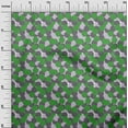 thumbnail image 3 of oneOone Rayon Green Fabric Geometric Sewing Craft Projects Fabric Prints By Yard 56 Inch Wide, 3 of 4