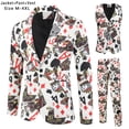thumbnail image 1 of Conjunto de 3 piezas de chaleco y pantalón con estampado 3D informal para otoño e invierno, 1 of 5
