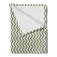 thumbnail image 2 of Chevron Soft Flannel Fleece Throw Blanket, Vertical Zigzags Demonstration Repeating Lines Pastel Color, Cozy Plush for Indoor and Outdoor Use, 50" x 60", Slate Blue Pale Green, by Ambesonne, 2 of 5