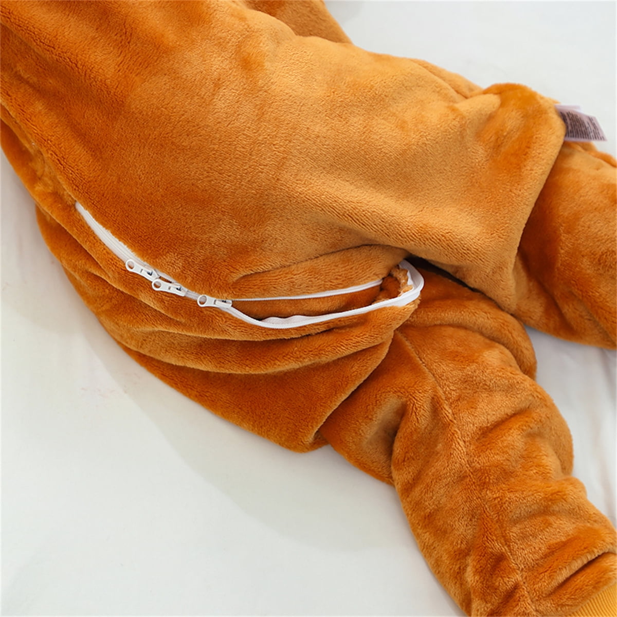 ATAIKU Toddler Sleeping Sack 9M-6T Winter Warm Flannel 2-Way Zipper Baby Sleep Sack with Feet, Infant Animal Lion Wearable Blanket