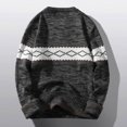 thumbnail image 4 of Sweaters For Men Male Autumn And Winter Wool Sweater Round Neck Pullover Color Warm Matching Bottoming Shirt All Matching Low Neck Top, 4 of 5