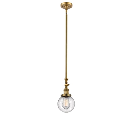 Innovations Lighting 206-BB-G204-6 Beacon 1 Light 6 Wide Mini Pendant - Brass