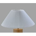 thumbnail image 5 of Adesso Marta 25.5" 1-Light Wood Table Lamp with White Pleated Tapered Shade, 5 of 5
