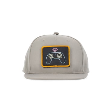 Wonder Nation Boys Gamer Patch Hat, One Size Fits Most, Grey