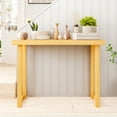 thumbnail image 3 of Ktaxon 43.3" W Console Table, Entryway Table  Modern Sofa TV Coffee Desk Couch Storage Shelves for Entrance, Hallway, Foyer, Living Room, Wood, 3 of 8