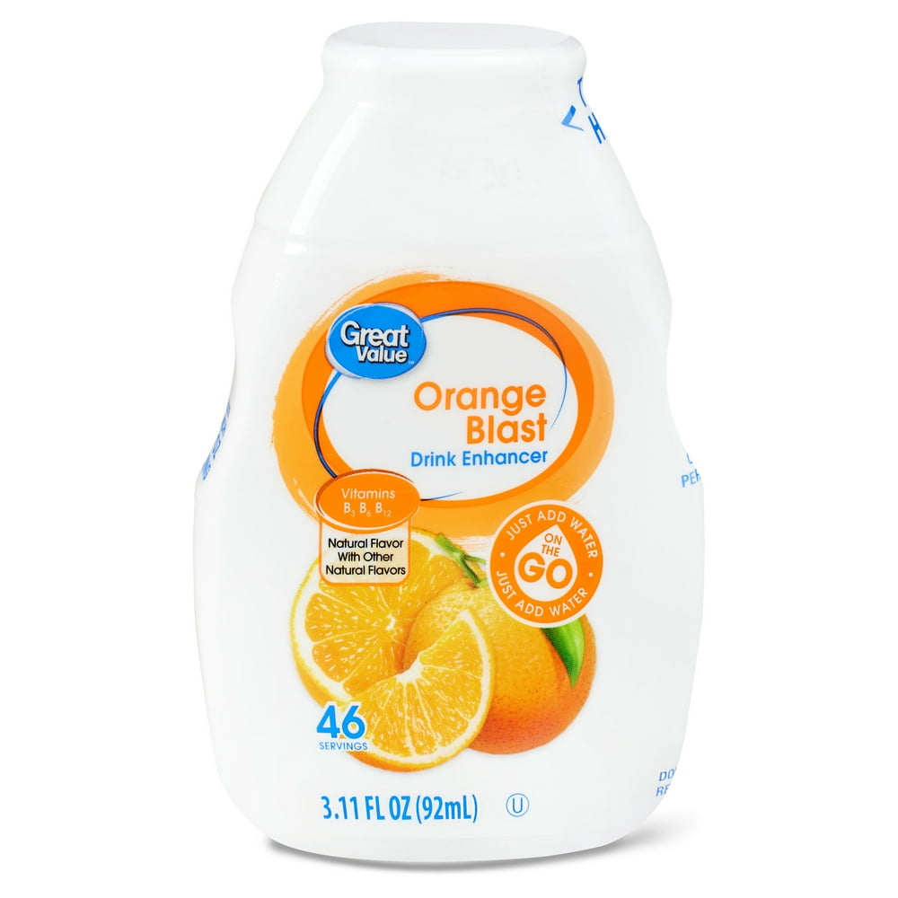 Great Value Orange Blast Drink Enhancer, 3.11 fl oz bottle Walmart