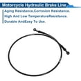 thumbnail image 6 of 110cm Motorcycle Brake Clutch Oil Hose Line Nylon Stainless Steel Wire Braid PU Motorcycle Hydraulic Brake Line for Motorcycles Dirt Bikes ATV Black, 6 of 6
