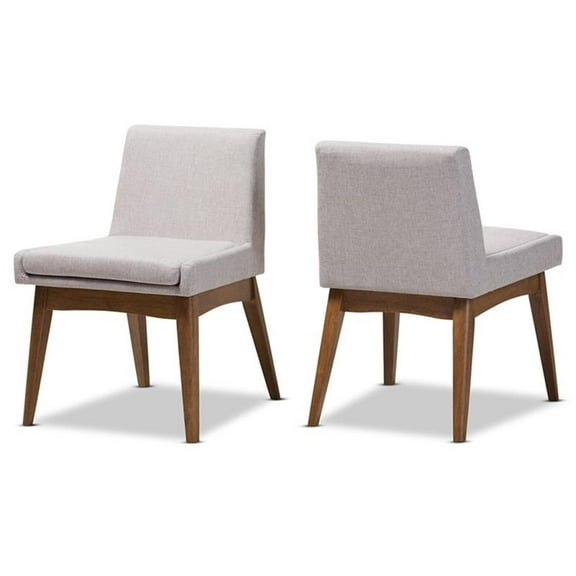 Bowery Hill Dining Side Chair in Grayish Beige (Set of 2)