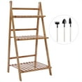 thumbnail image 2 of 3 Tier Three Layer Plants Shelf Flower Shelf Bamboo Storage For Patio Gardens, 2 of 8