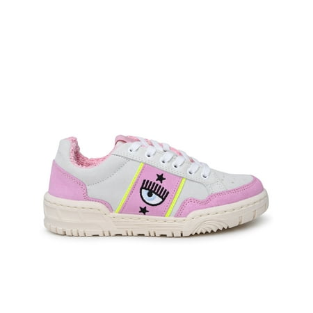 

Chiara Ferragni Woman Chiara Ferragni Pink Suede Cf1 Sneakers