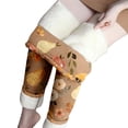 thumbnail image 2 of Kaondbfi Tights for Women Autumn Pumpkin and Maple Print Velvet Leggings Tights High Waist Warm Elastic Skinny Pants, 2 of 4