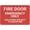Warning Sign 3, variant on Fire Door Keep Clear At All Times Metal Sign 8"x12" Rustproof Aluminum Multicolor - Indoor Outdoor Fire Door Sign