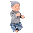thumbnail image 4 of Muñeca realista para bebé recién nacido, cuerpo completo de vinilo, muñeca para dormir con ropa para niños de 18 pulgadas, 4 of 9