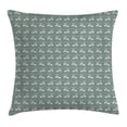 thumbnail image 1 of Green Decor Throw Pillow Cushion Cover, Victorian Style Authentic Elegance Swirled Branches Twings Blooms, Decorative Square Accent Pillow Case, 20 X 20 Inches, Light Sage Green White, by Ambesonne, 1 of 2
