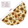 thumbnail image 3 of Sikiie Autumn Sunflowers 30-48 inches {designName} Print Christmas Tree Skirt Snowman Xmas Tree Skirt with Edge Christmas Decorations for Holiday Party36", 3 of 7
