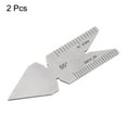 thumbnail image 3 of Uxcell 2 Packs Center Gauge 55 Degree Thread Cutting Angle Gauge Stainless Steel, Thread Pitch Increment 16/20/24/32thd, 3 of 4