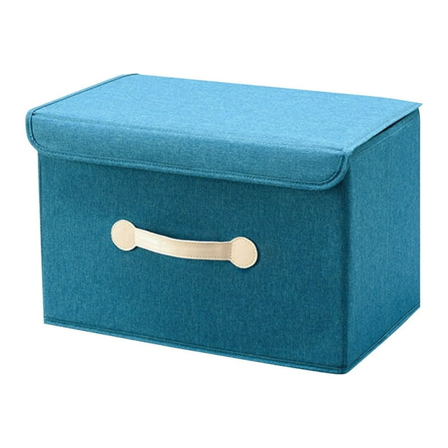 Kcavykas Clearance Sales Home Storage Organiser Storage Box Bucket Basket Type Closet Storage Box with Handles Foldable Storage Box Washable Oxford Cloth Storage Box