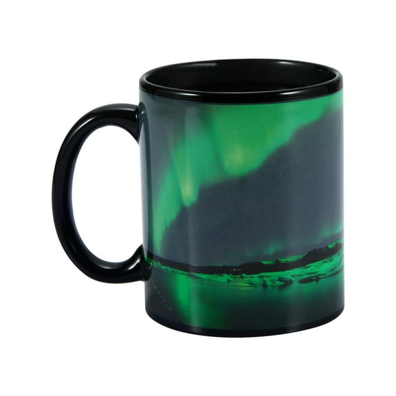 Ceramic Coffee Mug | 350ml Color Changing Tea Cup | Unique Cool Design | Microwave & Dishwasher Safe | Eye-Catching Gift | Single Pack