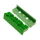 thumbnail image 3 of Almohadillas de benanillo de 2 piezas de banca atractiva joyas de jaws de tornillo de tornillo de joyas de tpu verde diseño de múltiples ranuras de 4.5 pulgadas, 3 of 8