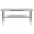 thumbnail image 2 of AmGood 72" Long x 24" Deep Stainless Steel Work Table | Metal Work Bench Utility | Work Station, 2 of 7