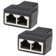 thumbnail image 5 of Conector divisor de cable de red de 2 piezas, conector de red negro, conector de red doméstico, 5 of 7