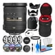thumbnail image 1 of Nikon AF-S DX NIKKOR 18-200mm f/3.5-5.6G ED VR II Lens (2192) Intl with Padded Lens Case + Macro Filter Kit + UV, CPL, FL Lens Filters + Tulip Hood + Cap Keeper + Cleaning Kit, 1 of 9