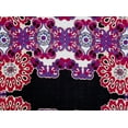 thumbnail image 2 of Zelouf Print On Ity  , Sewing, DIY, Crafts Fabric by the Yard, 934 Blk/fush, 7 Yard, 2 of 2