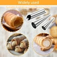 thumbnail image 5 of Sutowe 30Pcs Cream Horn Molds,Cannoli Forms Tubes Kits Non Stick Stainless Steel Reusable Cone Shaped Molds Tubular Shaped Cannoli Forms Tool for Danish Pastry Cream Roll, 5 of 8