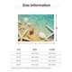 thumbnail image 5 of Balery Starfish And Seashell On The Beach Manta de Franela con Dibujo, Lujo Ultra Suave y Cálido, Antipelusa y Resistente a las Arrugas para Cama, Sofá, Camping -40"x30", 5 of 6