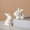 A, variant on Handcrafted Decorative Figurine, Ceramic Bunny Figurines With Handc Ra Fted Flowers, Bunny Figurine, Rabbit Statue, Easter Decor.