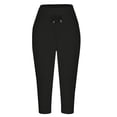 thumbnail image 6 of Capri Pants For Women,Dressy Bermuda Shorts Womens Golf Shorts Wide Leg Linen Shorts Sweat Pants Shorts Athletic Lounge Casual Pants High Waist Shorts Beach Shorts Knee Length Shorts, 6 of 7