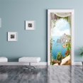 thumbnail image 2 of 2 pegatinas de papel tapiz para puerta con vista 3D, arte de pared extraíble, bricolaje, para dormitorio y oficina. estilo C, 2 of 8